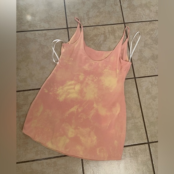 Privacy please blush pink tie dye mini dress size small revolve $88 spring boho - Picture 2 of 4